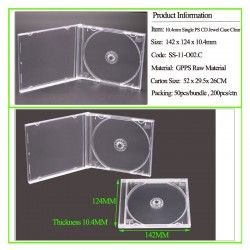 10.4mm CD Jewel Case