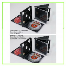 24mm PS 2-CD Jewel Case Black