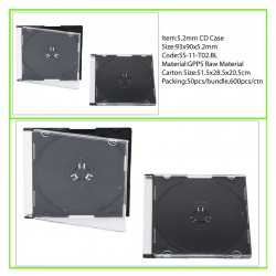 5.2mm Slim Mini CD Case Black