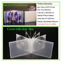 25mm 10-PP CD Case Hook binder