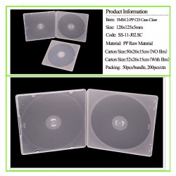 5mm 2-PP CD Case