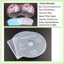 12CM 2-CD clamshell case