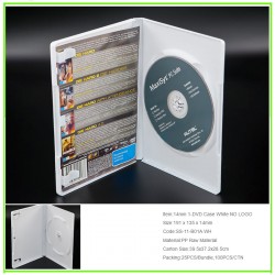 14mm 1-DVD Case White NO LOGO