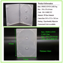 14mm 2-DVD Case Clear