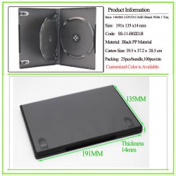 14mm 2-DVD Case Black