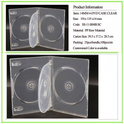 14MM 4-DVD Case super clear