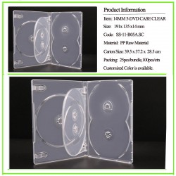 14mm 5-DVD Case Super Clear