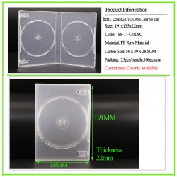 22mm 2-DVD Case Super Clear