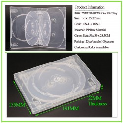 22mm 7-DVD Case Super Clear