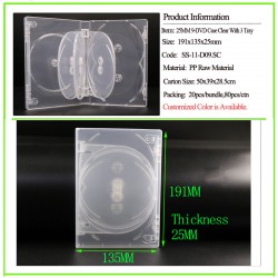 25mm 9-DVD Case Super Clear