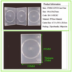 27mm 2-DVD Case Super Clear