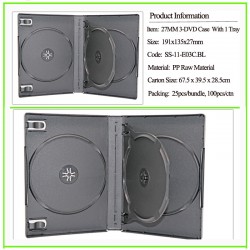 27mm 3-DVD Case Black