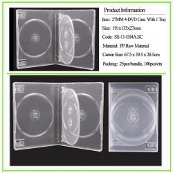 27mm 4-DVD Case Super Clear