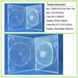 27mm 4-DVD Case Super Clear