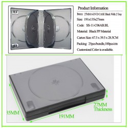 27mm 6-DVD Case Black