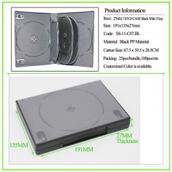 27mm 7-DVD Case Black