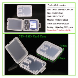 2 TF + SD Card Case