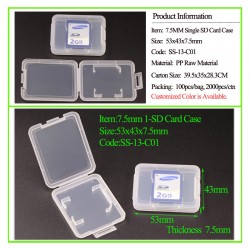 SD Card Case 7,5 mm