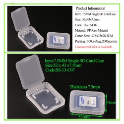 SD Card Case 7,5 mm