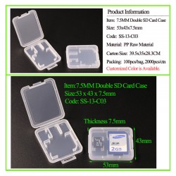 TF + SD Card Case 7,5 mm