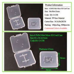 Micro SD Card Case 4,5 mm