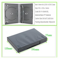 27mm M-LOCK 4-DVD Case