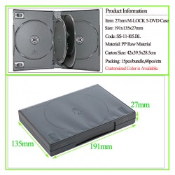 27mm M-LOCK 5-DVD Case
