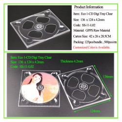 Eco 1-CD Digi Tray Clear