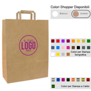 Shopper in Carta Kraft Rainbow2