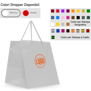 Shopper in Carta Kraft Plastificata Lucida
